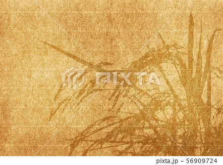 秋イメージの和紙アート、稲穂 秋イメージの和紙アート、稲穂 56909724