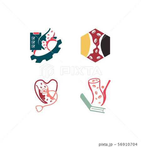 Cholesterol in artery health risk vector design 56910704