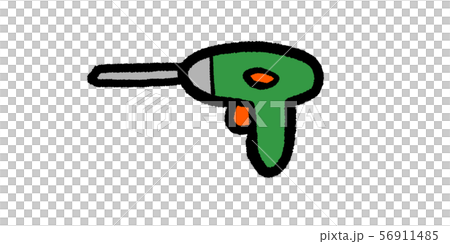 ドライバー,ドリル,DIY,工具,大工,イラスト,手書き,手描き,アナログ,シンプル,落書き 56911485