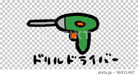 ドライバー,ドリル,DIY,工具,大工,イラスト,手書き,手描き,アナログ,シンプル,落書き ドライバー,ドリル,DIY,工具,大工,イラスト,手書き,手描き,アナログ,シンプル,落書き 56911487