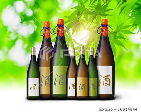 日本酒のボトルイメージ 日本酒のボトルイメージ 56914844