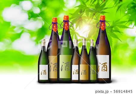 日本酒のボトルイメージ 日本酒のボトルイメージ 56914845