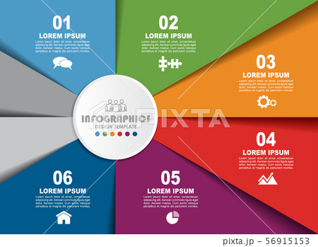Infographic design template with place for your data. Vector illustration. 56915153