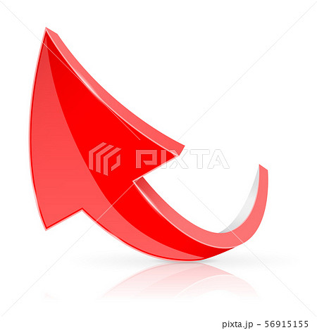 Up 3d arrow. Red sign with reflection Up 3d arrow. Red sign with reflection 56915155