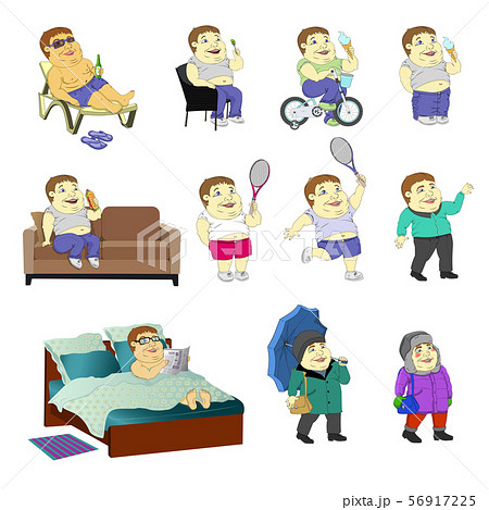 Set -a fat man in different situations Set -a fat man in different situations 56917225