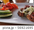 Barbecue, sliced vegetables 56921695