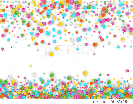 Colored Carnaval Confetti Background with 56925100