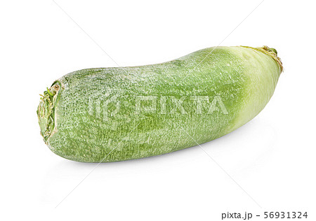 green radish isolated on white background 56931324