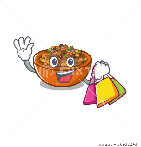 Shopping kung pao chicken in a mascot 56933243