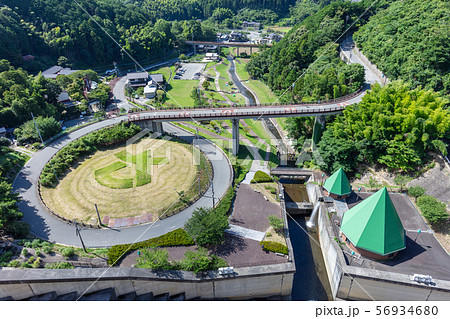 鳴淵ダム下流河川公園 福岡県糟屋郡篠栗町の写真素材