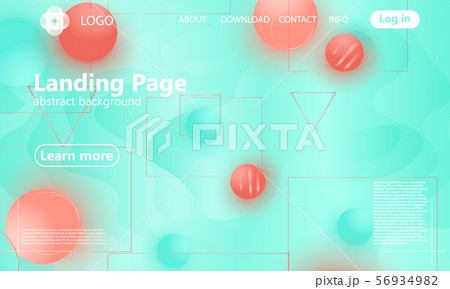 Landing page. Geometric background. 56934982