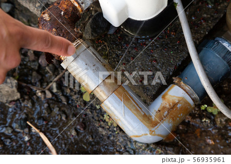 屋外水道管 配管 屋外水道管 配管 56935961