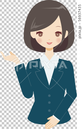 指向手的女性衣服事務 插圖素材 圖庫