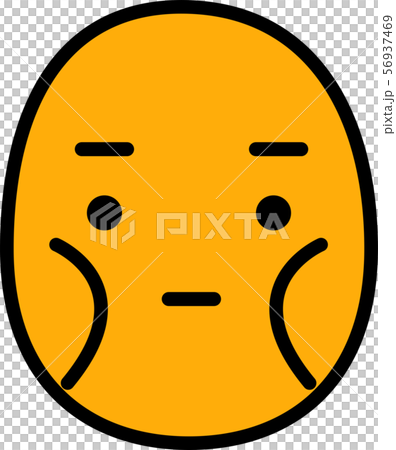 Face icon facial expression emotion expression skinny simple illustration 56937469