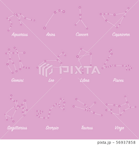 Constellation stars set horoscope decoration Constellation stars set horoscope decoration 56937858