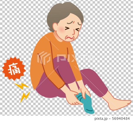 股関節痛　高齢者 56940484