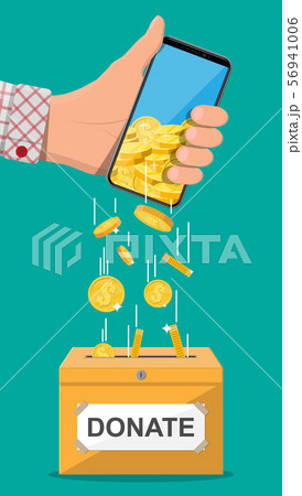 Donate online concept. Donate online concept. 56941006