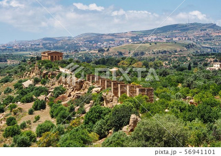 Valley of Temples in Agrigento Sicily in Italy. 56941101