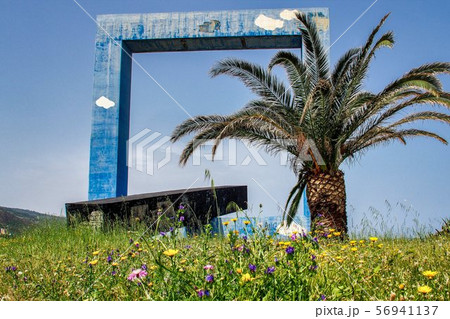 Sea window monument in Torremuzza Sicily, Italy 56941137