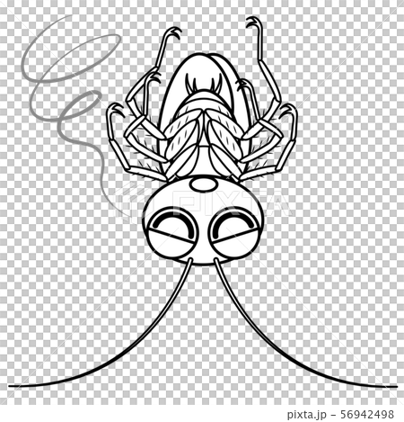 ゴキブリ キャラクター ぬりえ イラスト クリップアートのイラスト素材