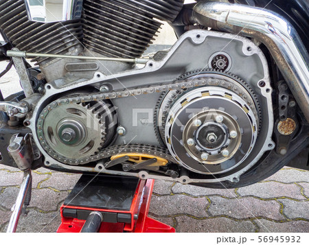 オートバイの整備　クラッチ交換 56945932