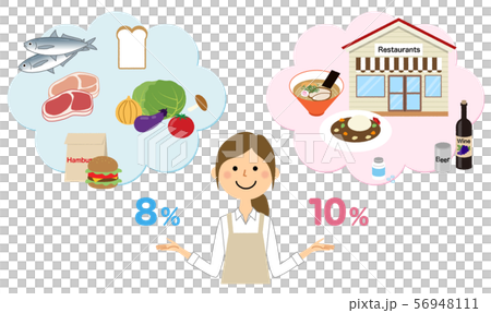 消費税アップ 軽減税率 56948111