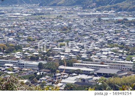 指月山山頂から萩市内の眺め 指月山山頂から萩市内の眺め 56949254