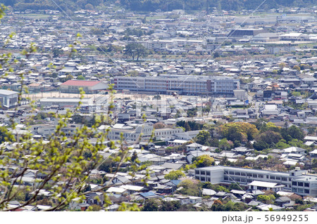 指月山山頂から萩市内の眺め 指月山山頂から萩市内の眺め 56949255