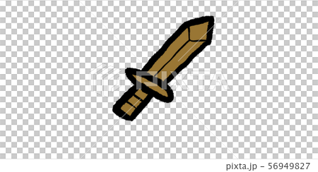 Ken, wood, sword, sword, sword, game, RPG, illustration, handwriting, hand drawn, analog, simple, doodle 56949827