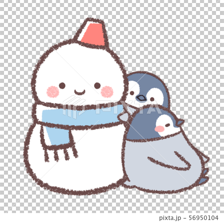 雪だるまとペンギンヒナ 雪だるまとペンギンヒナ 56950104