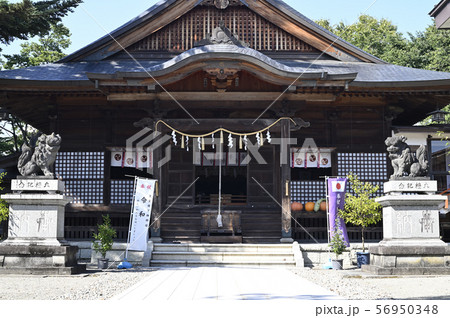 山形県河北町谷地八幡宮正面 56950348