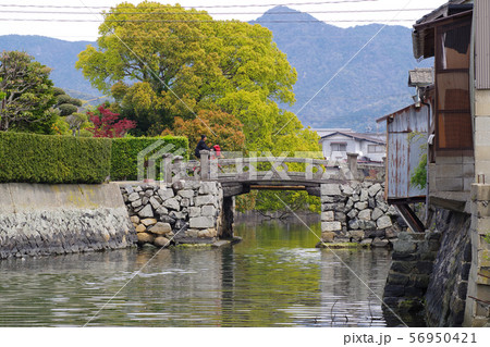 萩城下町武家屋敷の石橋 萩城下町武家屋敷の石橋 56950421