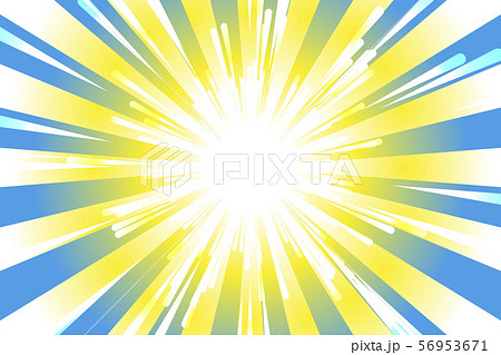 ベクターカラーイラスト背景壁紙 集中線 放射光線 効果線 マンガイメージ表現 広告ポスター 無料素材のイラスト素材 56953671 Pixta