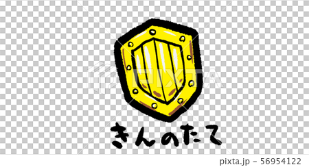 Gold, gold shield, shield, armor, game, RPG, illustration, handwriting, hand drawn, analog, simple, doodle 56954122