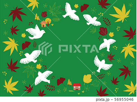 秋の鳥素材 秋の鳥素材 56955046
