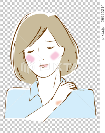 女性 ポーズ 肩こり 女性 ポーズ 肩こり 56955214