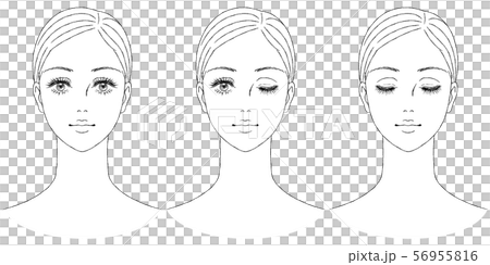 女性的臉門面 女性的臉門面 56955816