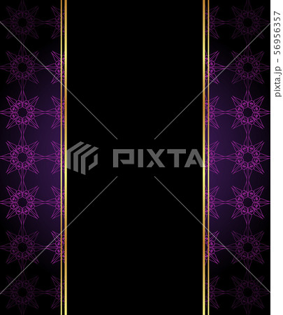 Elegant wallpaper with golden fine decoration 56956357