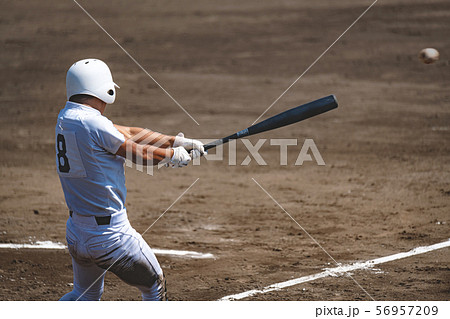 高校野球試合風景 56957209