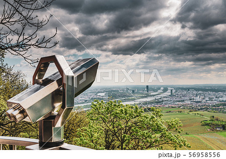 View point at Kahlenberg mountain, view on Vienna 56958556
