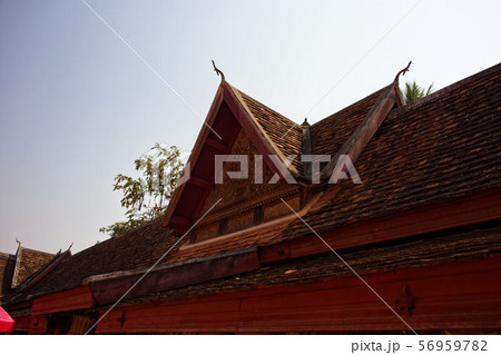 ビエンチャン ラオス ワット・シーサケット寺院 歴史ある観光名所  ビエンチャン ラオス ワット・シーサケット寺院 歴史ある観光名所  56959782
