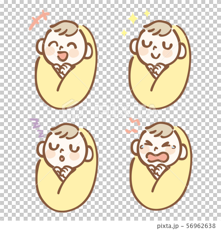 Baby facial expression variation set Baby facial expression variation set 56962638