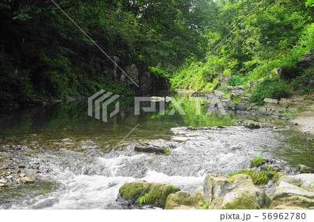 8月　嵐山町17嵐山渓谷と槻川 56962780