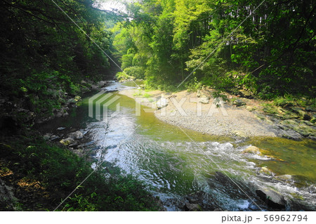 8月　嵐山町04嵐山渓谷と槻川 56962794