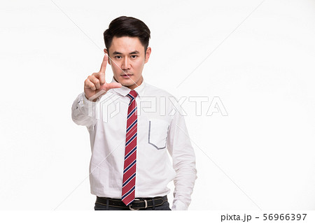 Man plays a role, that has wall in front of him.. Man plays a role, that has wall in front of him.. 56966397