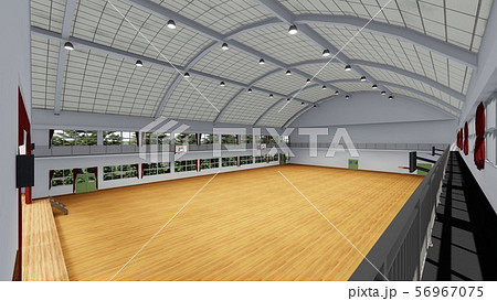 体育館 学校 イラスト4のイラスト素材