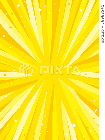 集中線　黄色　背景イラスト 56968541