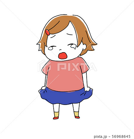 泣いている女の子 56968645