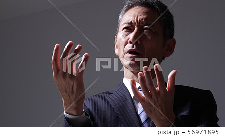 ビジネス　50代　60代　男性　スーツ 56971895
