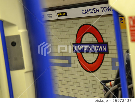 Metro stop in London, United Kingdom, June 14 56972437